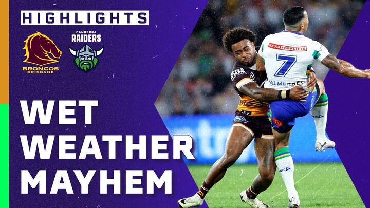 Video Nrl Highlights Broncos V Raiders Round Nrl On Nine