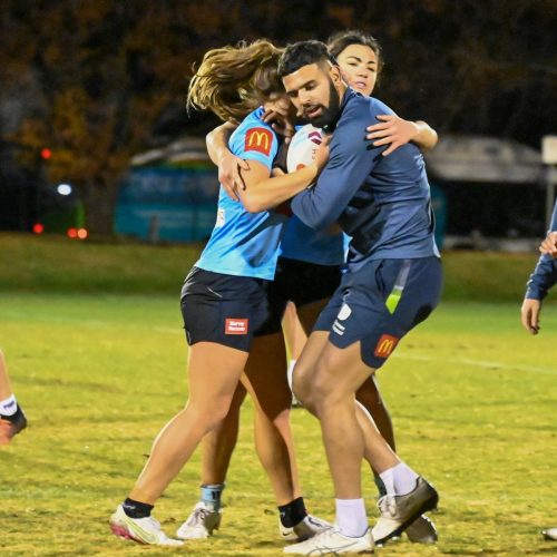 Ahead of their Women's Origin match this Friday, the NSW Sky Blues took part in...