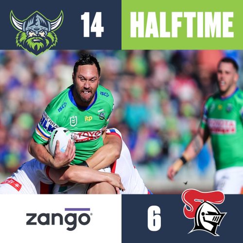 An exciting first half and we lead by eight points at the...