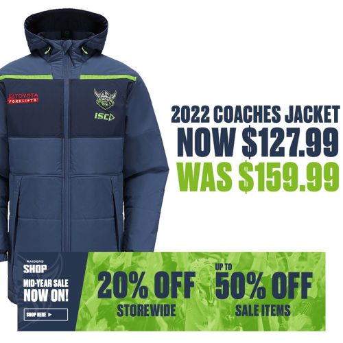 Don’t freeze on the sidelines this winter… rug up with a 2022 Coaches Jacket!
…
