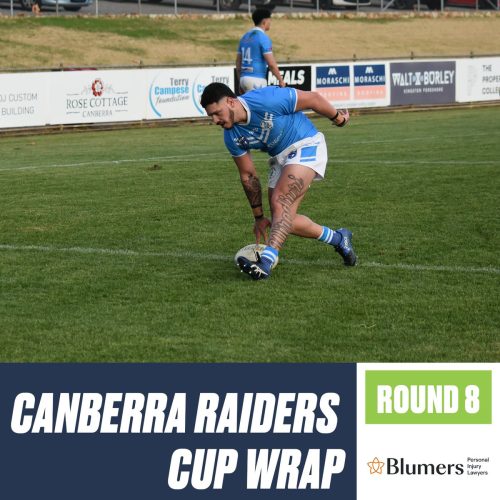 Round eight of the Blumers Lawyers Canberra Raiders Cup is i…