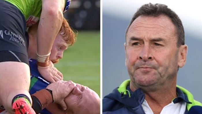Ricky Stuart rips into the bunker after controversial call in Raiders’ loss to Warriors