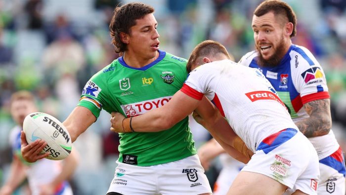 NRL: Canberra Raiders' Joe Tapine ready for 'mean match-up' against Tonga, as 'emotional' family reunion nears