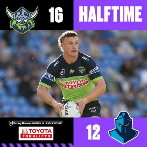 Raiders: We take a four point lead into the break…