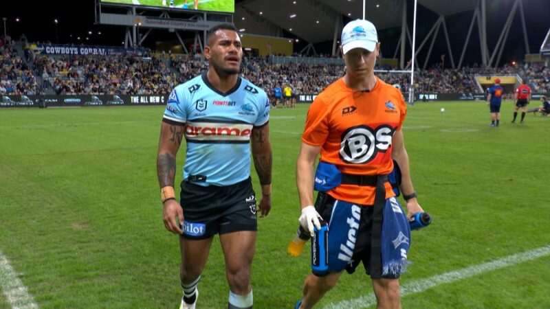 ‘Heard a pop’: Sharks lose flyer to shoulder injury in act of scoring — NRL Casualty Ward