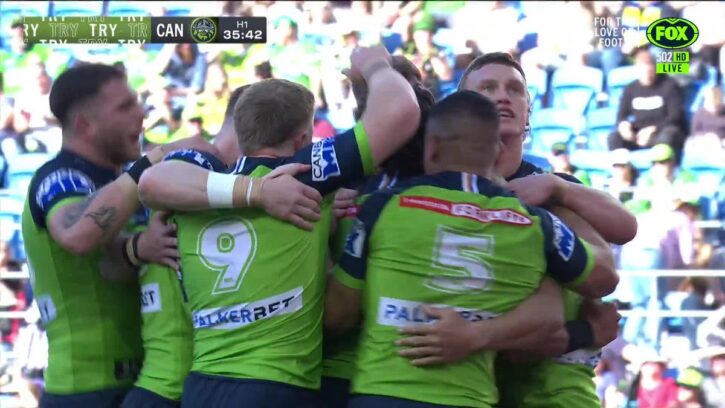 Raidercast: Beautiful work from Jack Wighton!  Raiders off to a great start here 
…
