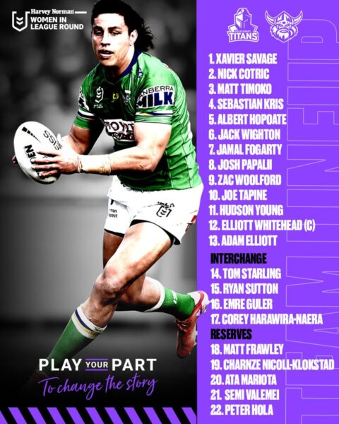 ICYMI: Our team to take on the Titans!  #WeAreRaiders ...