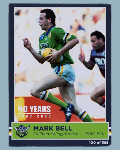 Next up in our 40th anniversary footy cards are Mark Bell, Jamahl...