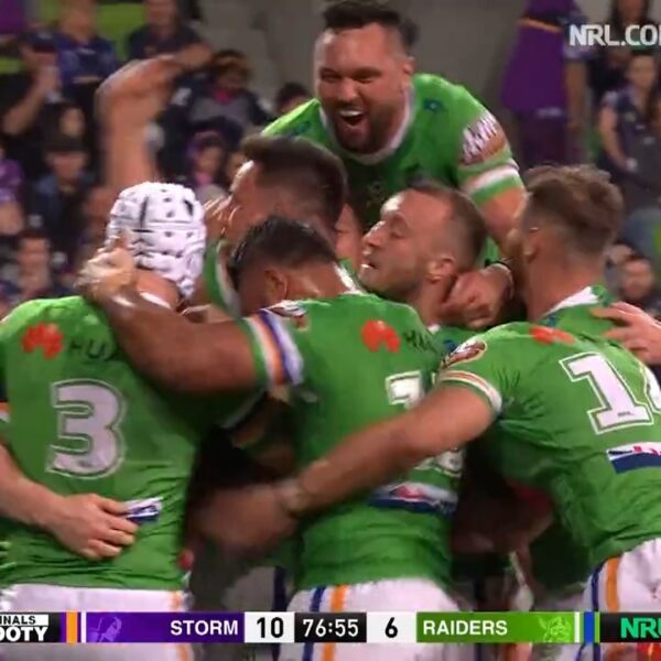 Re-live John Bateman’s try from the 2019 Qualifying Final against...