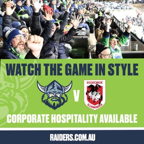 See the round 22 match against the Dragons in style....