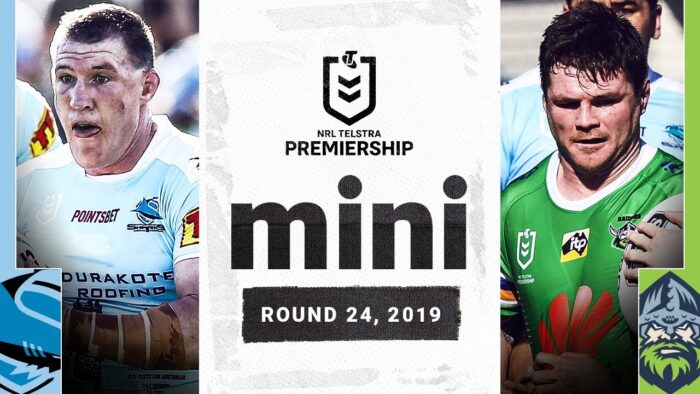Canberra look to spoil Gallen's farewell | Sharks v Raiders Match Mini | Round 24, 2019 | NRL