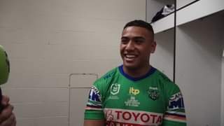 Albert Hopoate talks about how it felt when he was called on to debut as a Canberra...