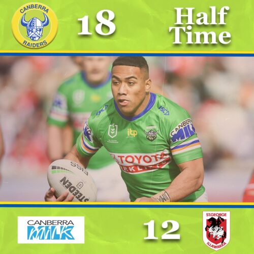 An entertaining first half of footy as we head into the sheds with a six point lead!  #WeA…
