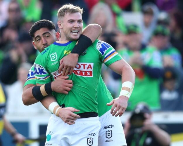 Canberra Raiders in the NRL top eight with Manly Sea Eagles thrashing