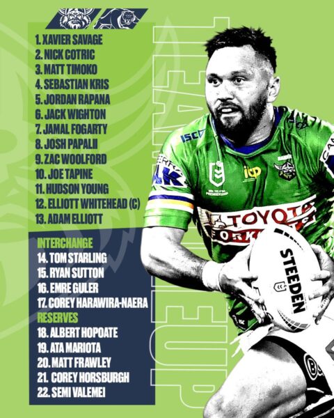 ICYMI: Here's how we'll line up against the Panthers! #WeAreRaiders ...
