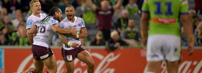 Sea Eagles record against Canberra at GIO Stadium