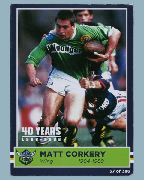 Next up in our 40th anniversary footy cards are Matt Corkery, Luke Davico and @Williams_297!...
