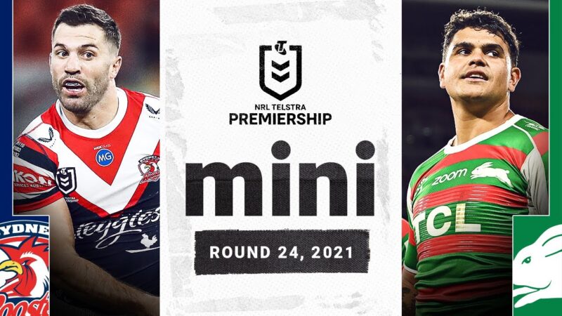Video: Age-old rivalry resumes | Roosters v Rabbitohs Match Mini | Round 24, 2021 | NRL