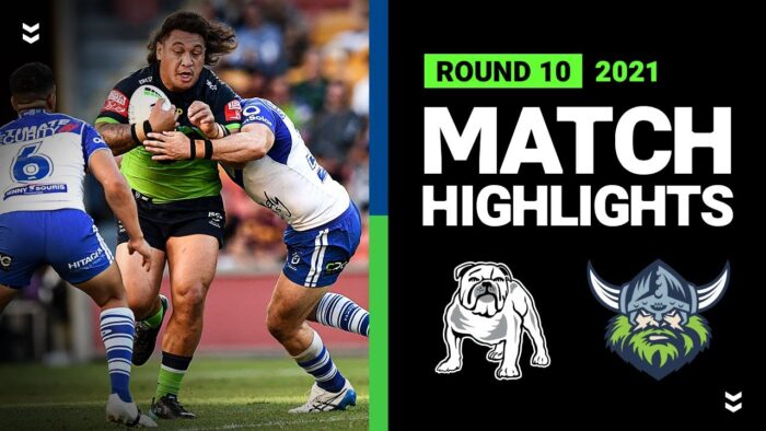 Video: Bulldogs v Raiders Match Highlights | Round 10, 2021 | Telstra Premiership | NRL