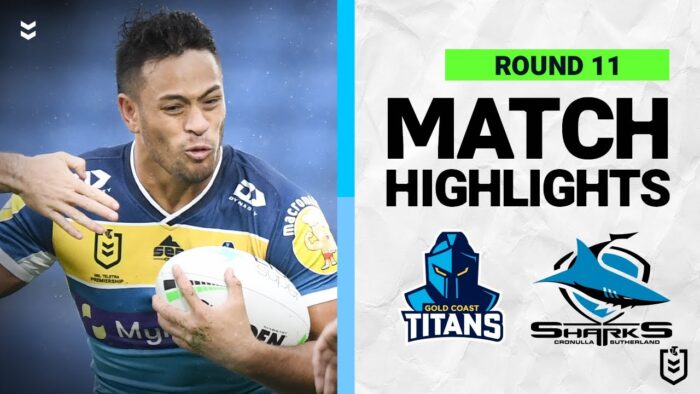 Gold Coast Titans v Cronulla-Sutherland Sharks | Match Highlights | Round 11, 2022 | NRL