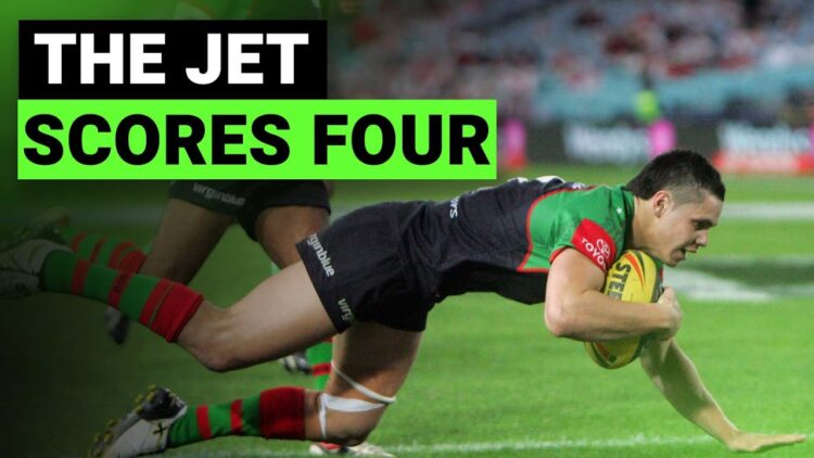Video: James Roberts scores four tries in a Preliminary Final for the South Sydney Rabbitohs!