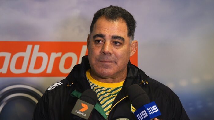 Meninga fronts the media