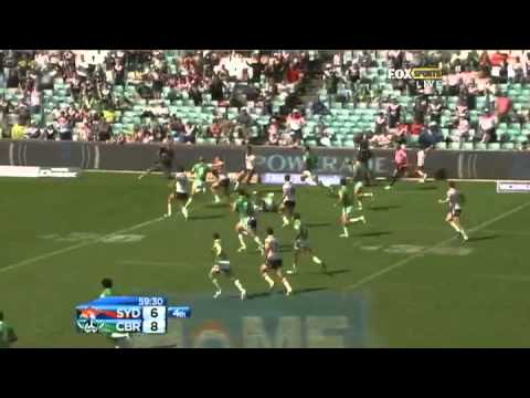 NRL 2012 Round 3 Highlights: Roosters V Raiders