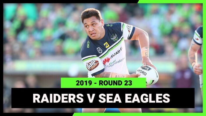 Video: NRL Canberra Raiders v Manly-Warringah Sea Eagles | Round 23, 2019 | Full Match Replay