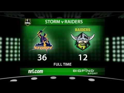 Video: Rd21 Storm v Raiders (Hls)