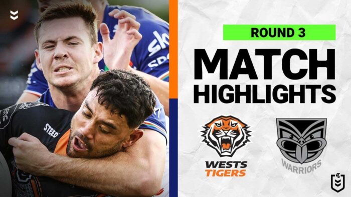 Video: Wests Tigers v New Zealand Warriors | Match Highlights | Round 3, 2022 | NRL