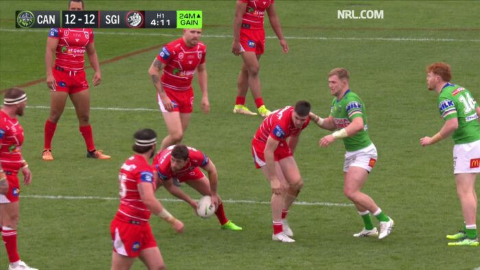 What a charge down!  #WeAreRaiders …