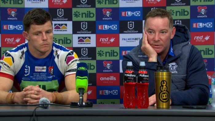 ‘Didn’t look like scoring’: Parker blasts ’pedestrian’ Knights as Cronk calls for tough Milford call