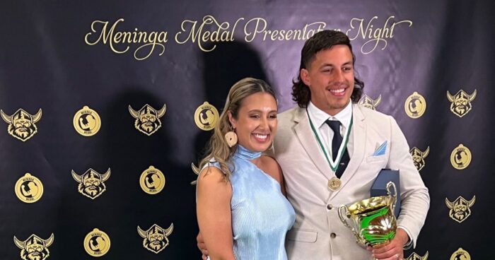 Raiders prop Joe Tapine wins the Meninga Medal in a canter ahead of Jack Wighton and Hudson Young