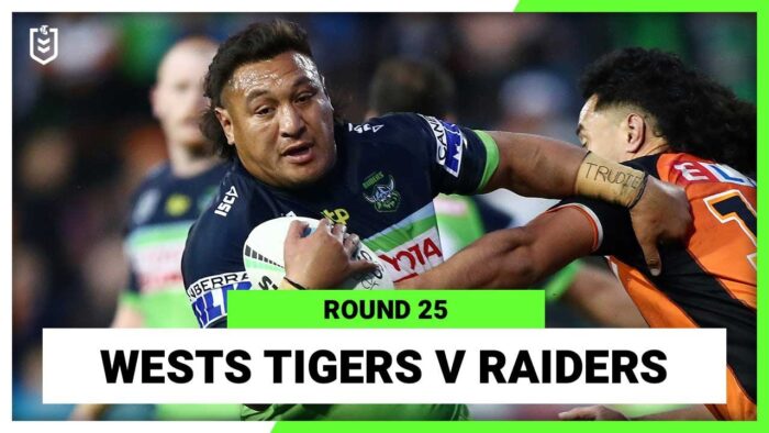 NRL Wests Tigers v Canberra Raiders | Round 25, 2022 | Full Match Replay
