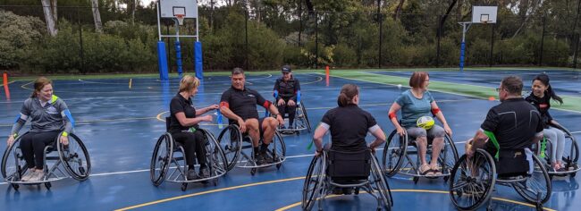 Canberra Region Wheelchair Rugby League participates in Invictus Challenge