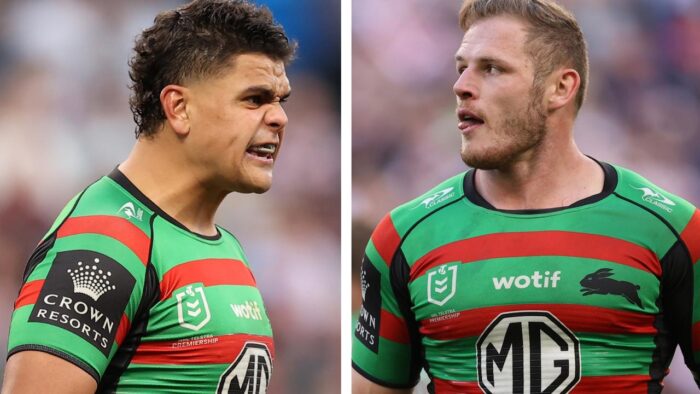 Latrell Mitchell and Tom Burgess.