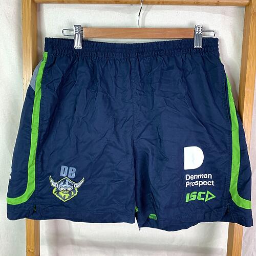 Canberra Raiders NRL Mens Training Activewear Shorts Size Large