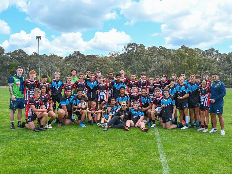 Great to have James Schiller, Pasami Saulo and Michael Asomua attend the NSW Under 14's All Schools...