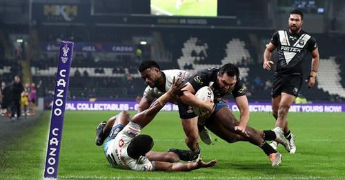 Jordan Rapana scored the match-sealing try for New Zealand, with the Kiwis claiming a 24-18 win...