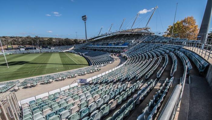 Raiders happy as work begins to make Canberra Stadium NRLW-ready