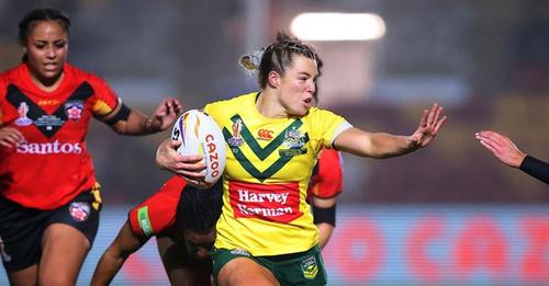 The Jillaroos have stormed into a fourth consecutive World Cup Final with a dominant 82-0 win over...
