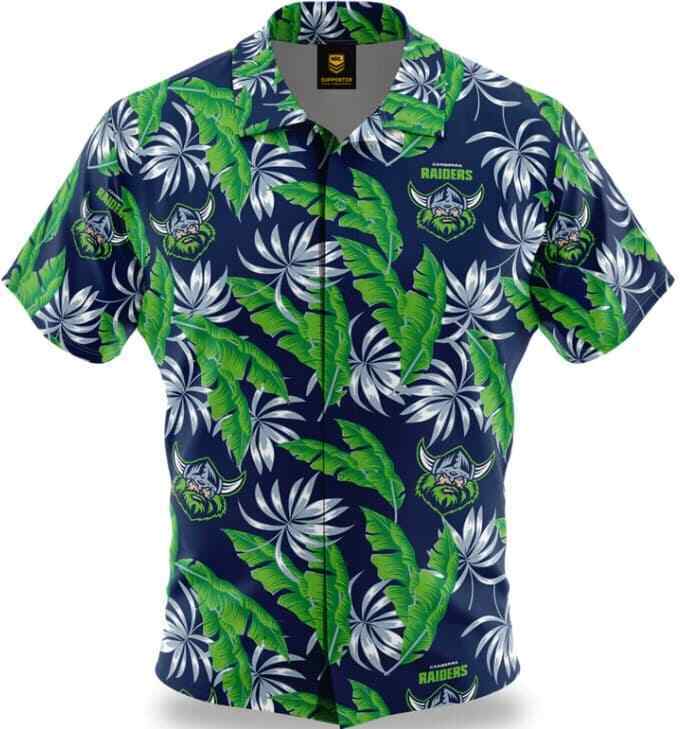 Canberra Raiders 2022 NRL Paradise Polo Shirt Sizes S5XL BNWT Raidercast