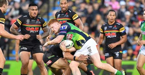 Corey Horsburgh's tackle on Scott Sorensen comes in at number four in NRL.com's most-watched...