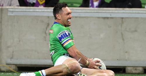 Jordan Rapana's try against the Storm in the first week of finals comes in at number 14 in...