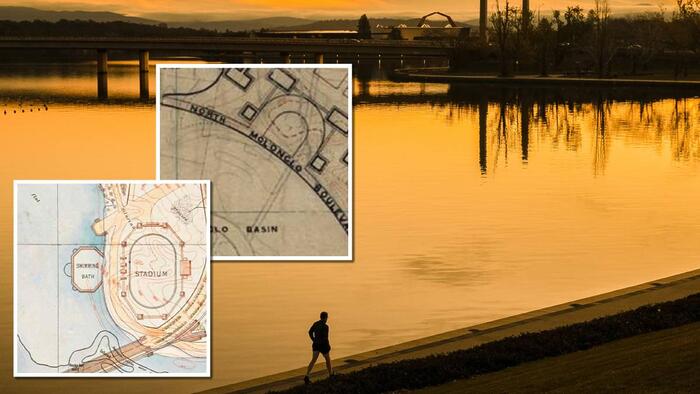 Walter Burley Griffin wanted a stadium on the lake and here are the plans that prove it