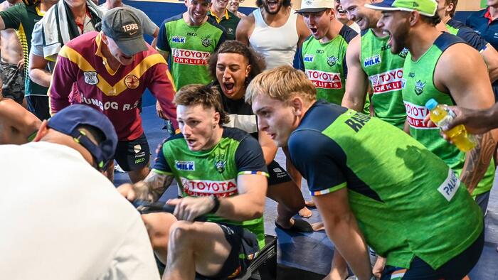 Raiders get 'tough mindset' lesson in showdown with Aussie Olympians