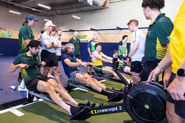 Rowers vs Raiders: Canberra’s elite compete for training shed glory