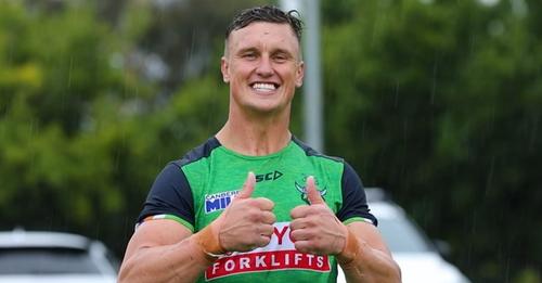 The rain didn't dampen the team's spirits  #WeAreRaiders...