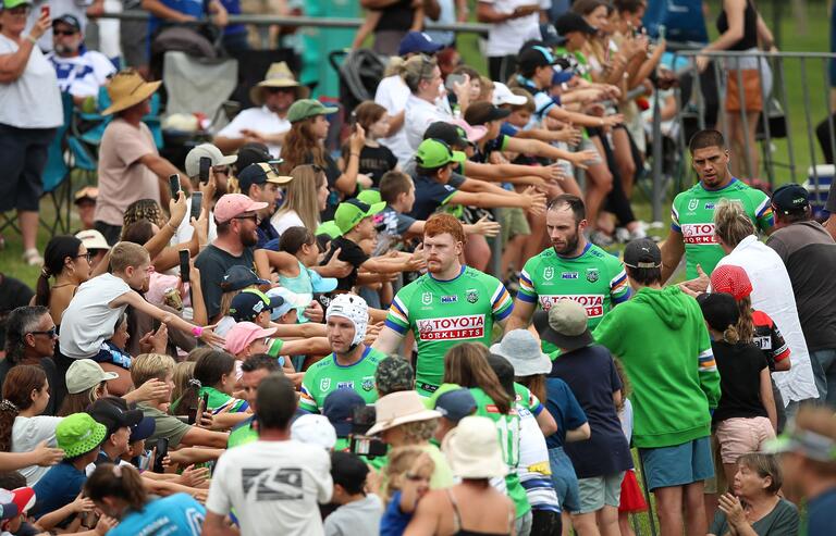 Check out the best match pics from our trial game against the Bulldogs! Gallery :  #WeAreRaiders...