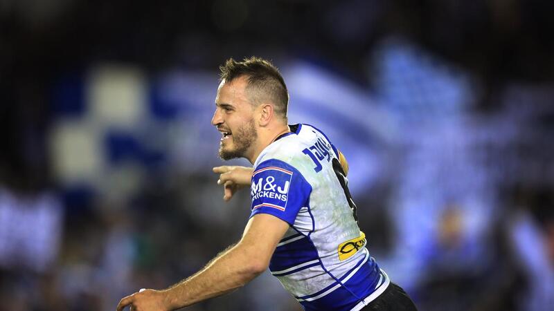 Josh Reynolds celebrates the Bulldogs win in his last game at Belmore during the Canterbury Bulldogs v Newcastle Knights NRL round 18 game at Belmore Sports Ground. Pic Mark Evans